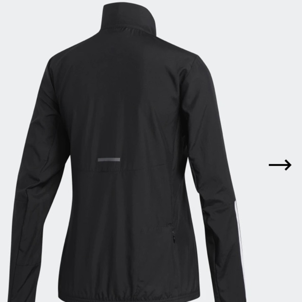 ADIDAS RUN IT 3-Stripes Anarak Jacket Top - Picture 4 of 8